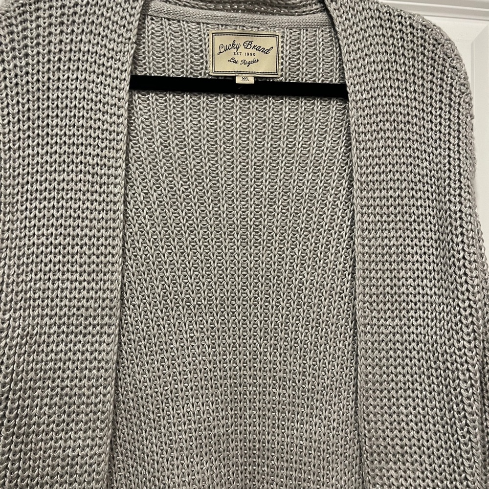 Gorgeous NWOT Lucky Brand Gray Women's Sweater XS
